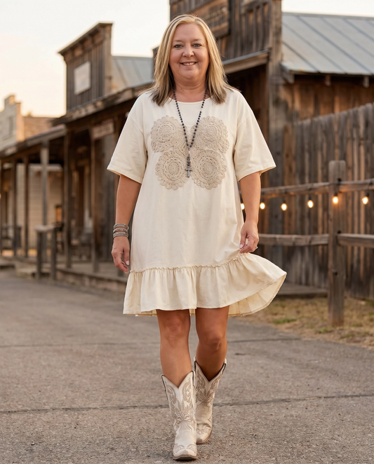 Vintage Petal Pullover
