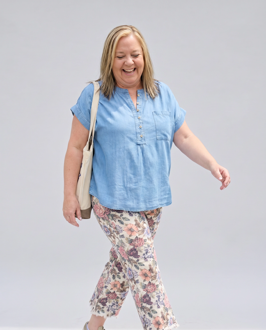 Vintage Floral Jeans