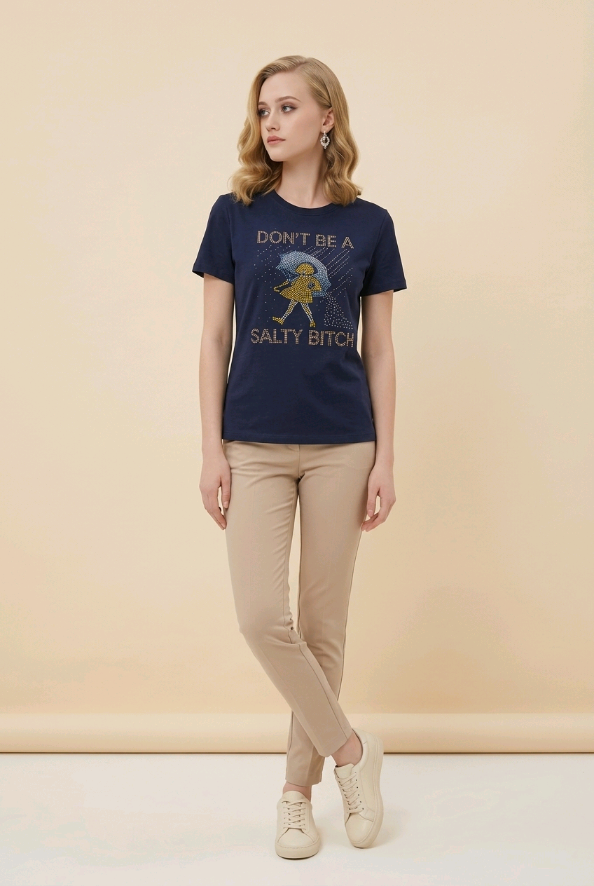 Don't Be A Salty... Rhinestone Tee
